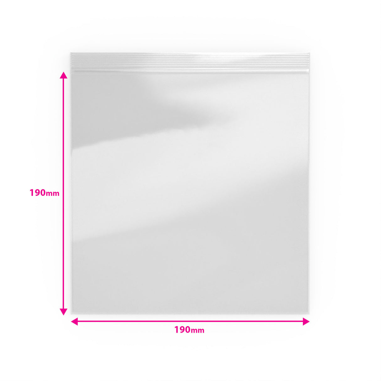 Bolsas de plástico transparente con cierre zip