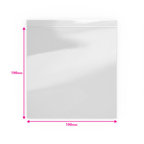 Bolsas de plástico transparente con cierre zip