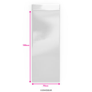 Bolsas de plástico transparente con cierre zip