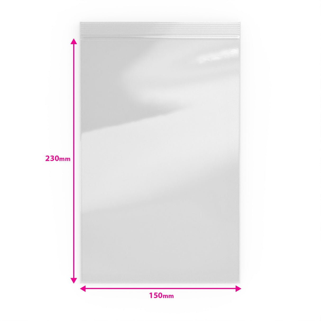 Bolsas de plástico transparente con cierre zip