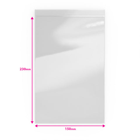 Bolsas de plástico transparente con cierre zip