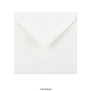 Sobre blanco verjurado de 130x130 mm