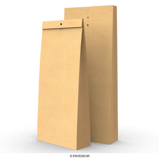 Bolsa kraft para muestras con agujeros 345x140x45mm