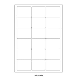 Etiquetas adhesivas blancas y transparentes