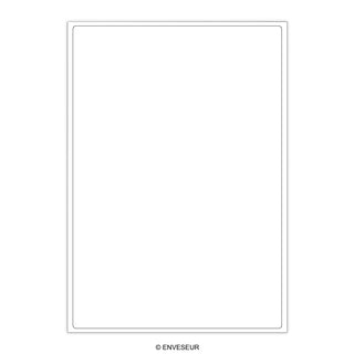 Etiquetas adhesivas blancas y transparentes