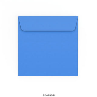 Sobre azul de 155x155 mm