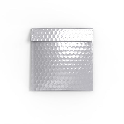 Metallic Finish Bubble Bag Mailers Silver 165 x 140 mm