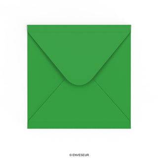 140x140 mm Verde Medio Cuadrado 120gsm con adhesivo engomado