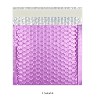 Bolsas acolchadas con burbujas metalizadas mate