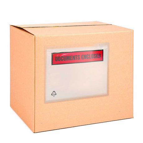 Bolsas adhesivas portadocumentos de papel con impresión