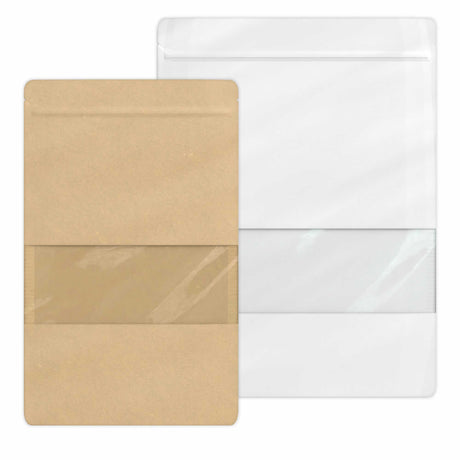 Bolsa alimentarias Doypack con ventana