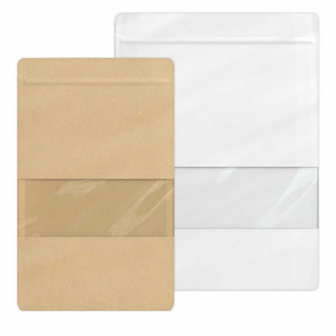 Bolsa alimentarias Doypack con ventana