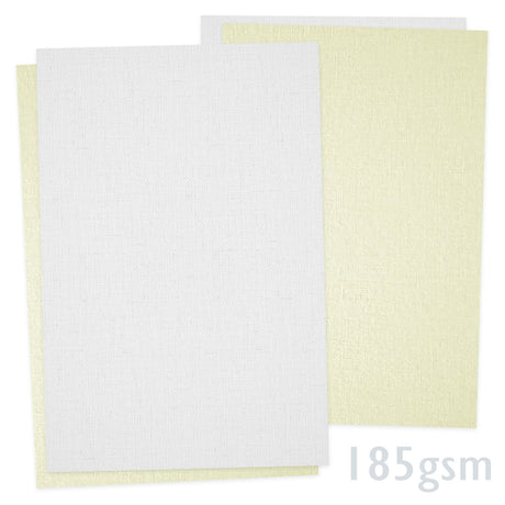 Papel con textura de lino 185g/m²