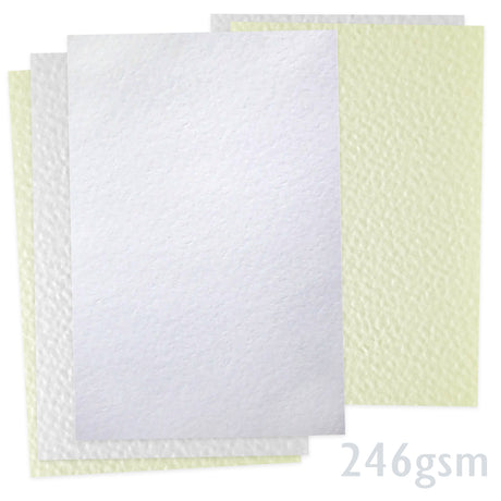 Papel texturizado martillado 246 g/m²