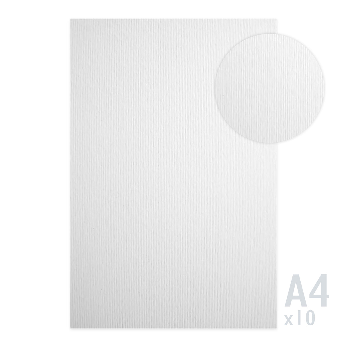 Papel con textura de lino 215g/m² - 10 hojas A4