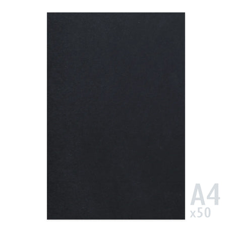 Papel negro 225g/m² - 50 hojas A4