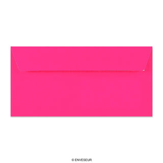 Sobre rosa neón de 110x220 mm (DL)