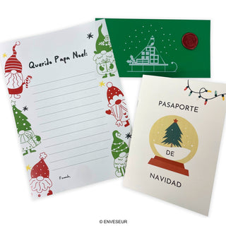 Pasaporte de Navidad, Sobre GCDLDG-CH3, Carta de Papá Noel y Sello de Lacre