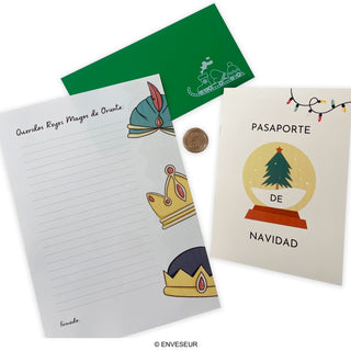 Pasaporte de Navidad, Sobre GCDLDG-CH4, Carta Reyes Magos y Sello de Lacre