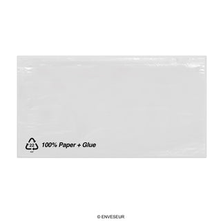 Bolsas adhesivas portadocumentos de papel sin impresión 