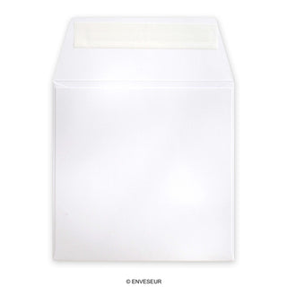 Sobre blanco de alto gramaje de 125x125 mm