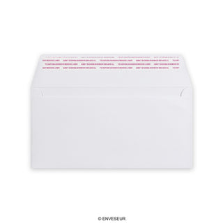 Sobre blanco de alto gramaje de 110x220 mm (DL)