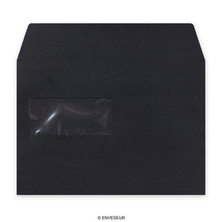 Sobre negro de alto gramaje con ventanilla de 162x229 mm (C5)