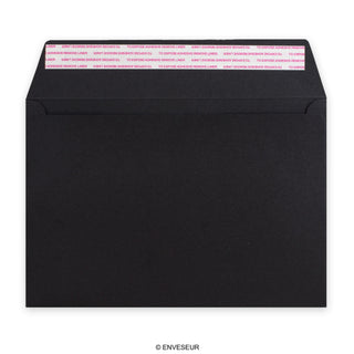 Sobre negro de alto gramaje de 162x229 mm (C5)