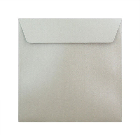 Pearlescent Envelopes Silver 155 x 155 mm Peel and Seal