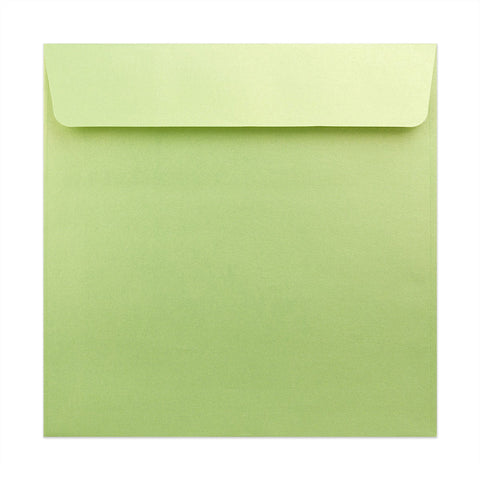 Pearlescent Envelopes Green Lime 170 x 170 mm Peel and Seal