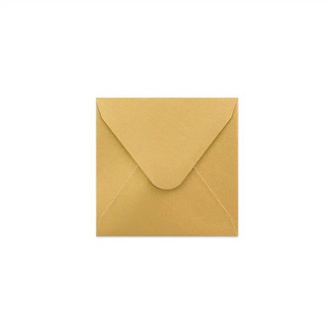 Pearlescent Envelopes Gold 100 x 100 mm Gummed