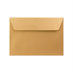 Pearlescent Envelopes Gold 114 x 162 mm (C6) Peel and Seal