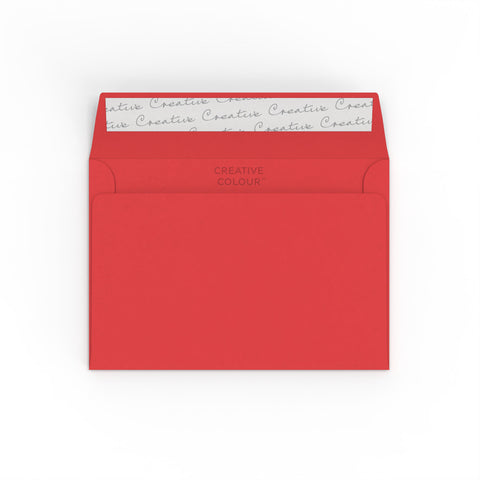 Creative Colour Peel & Seal Envelopes Red 114 x 162 mm (C6)