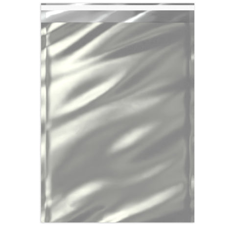 Metallic Finish Foil Bags Silver 450 x 320 mm (C3)