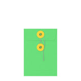 Sobres de colores con cierre de cuerda y arandela