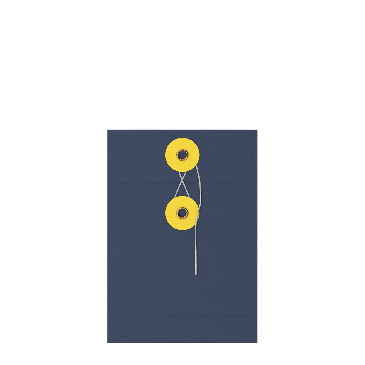 Sobres de colores con cierre de cuerda y arandela