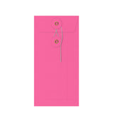 Sobres de colores con cierre de cuerda y arandela