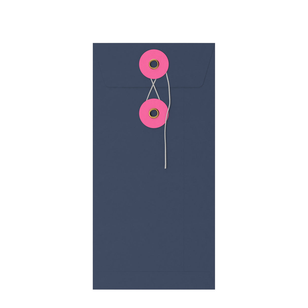 Sobres de colores con cierre de cuerda y arandela