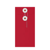 Sobres de colores con cierre de cuerda y arandela