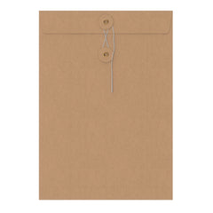 Coloured envelopes with string and washer closure Manila 324 x 229 mm (C4)