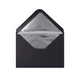 Paper Lined Envelopes Black + Silver Foil 114 x 162 mm (C6)