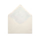 Paper Lined Envelopes Ivory + White Fancy Paper 114 x 162 mm (C6)