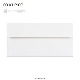 Sobre blanco brillante Conqueror de 110x220 mm (DL)