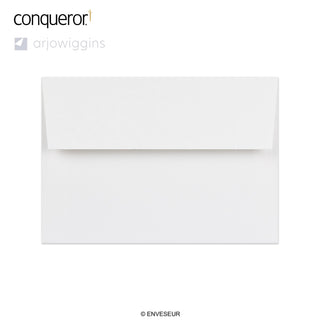 Sobre blanco brillante verjurado Conqueror de 114x162 mm (C6)
